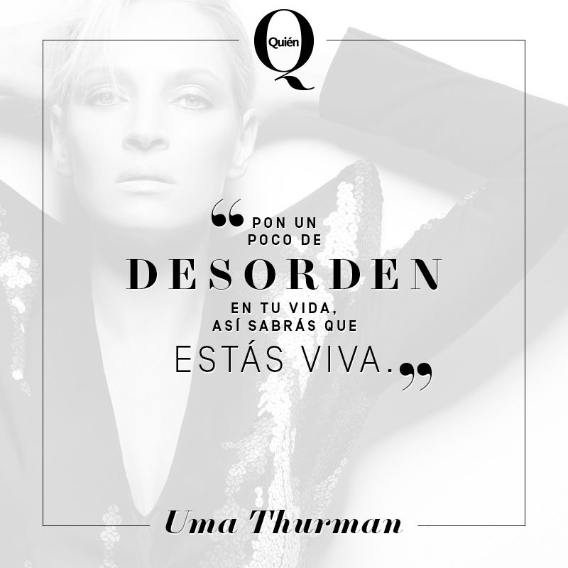  por Uma Thurman, hoy en su aniversario 47. Happy Birthday! 