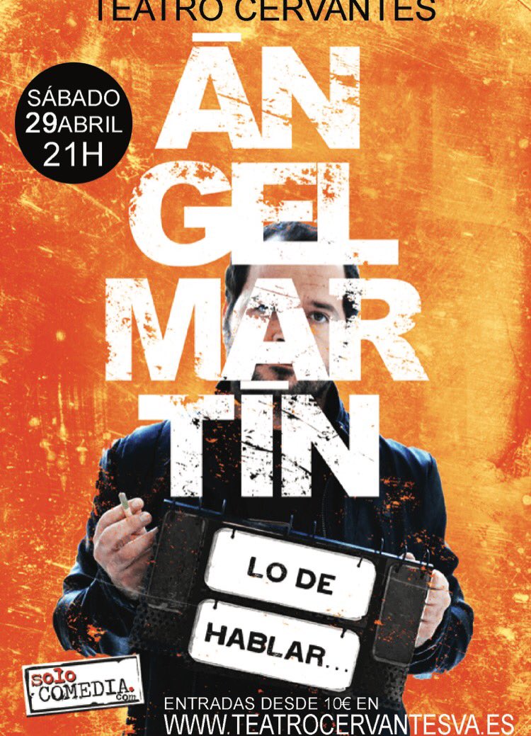 culturaatulado's tweet image. @angelmartin_nc esta noche 21h en #Valladolid @TCervantesVa @FollowMeVLL