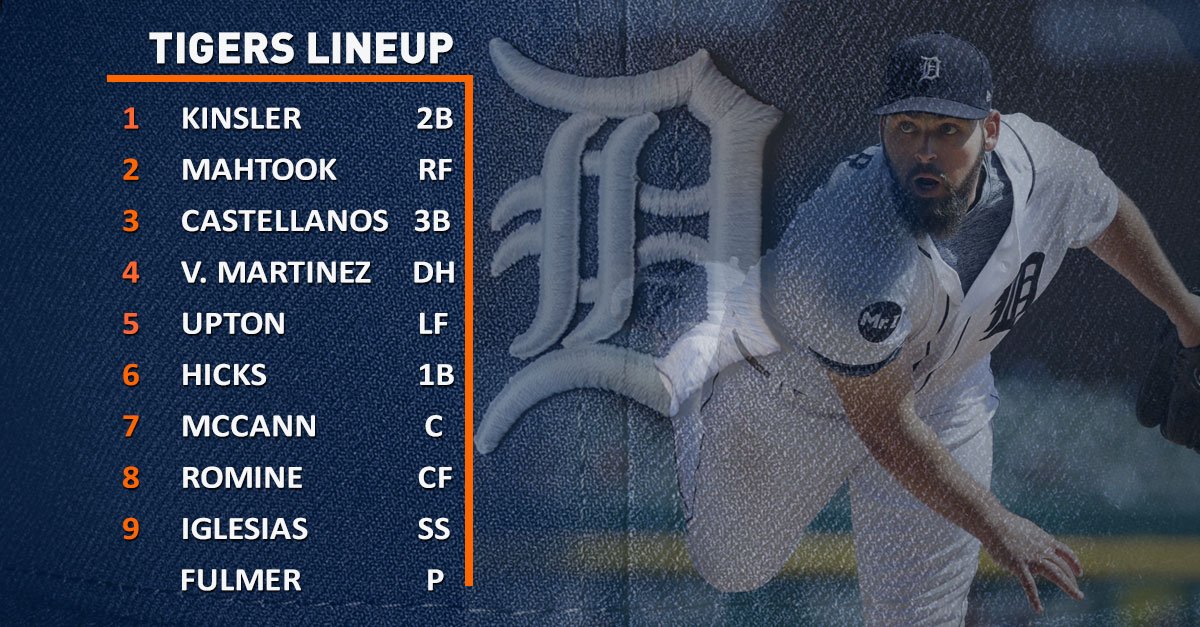 #Tigers lineup vs. the White Sox: https://t.co/AAgQjTxMgw