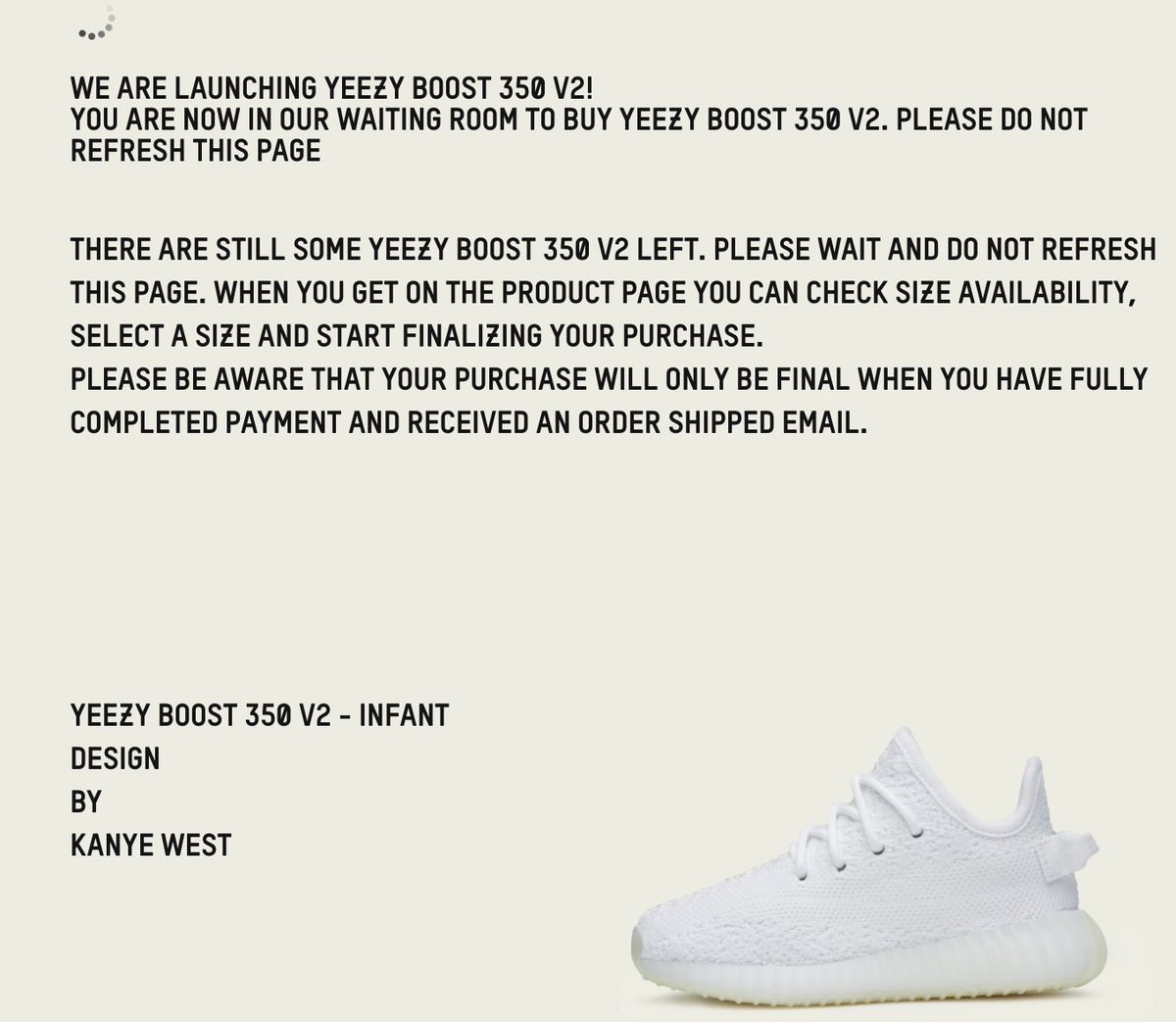 how does the adidas waiting room work