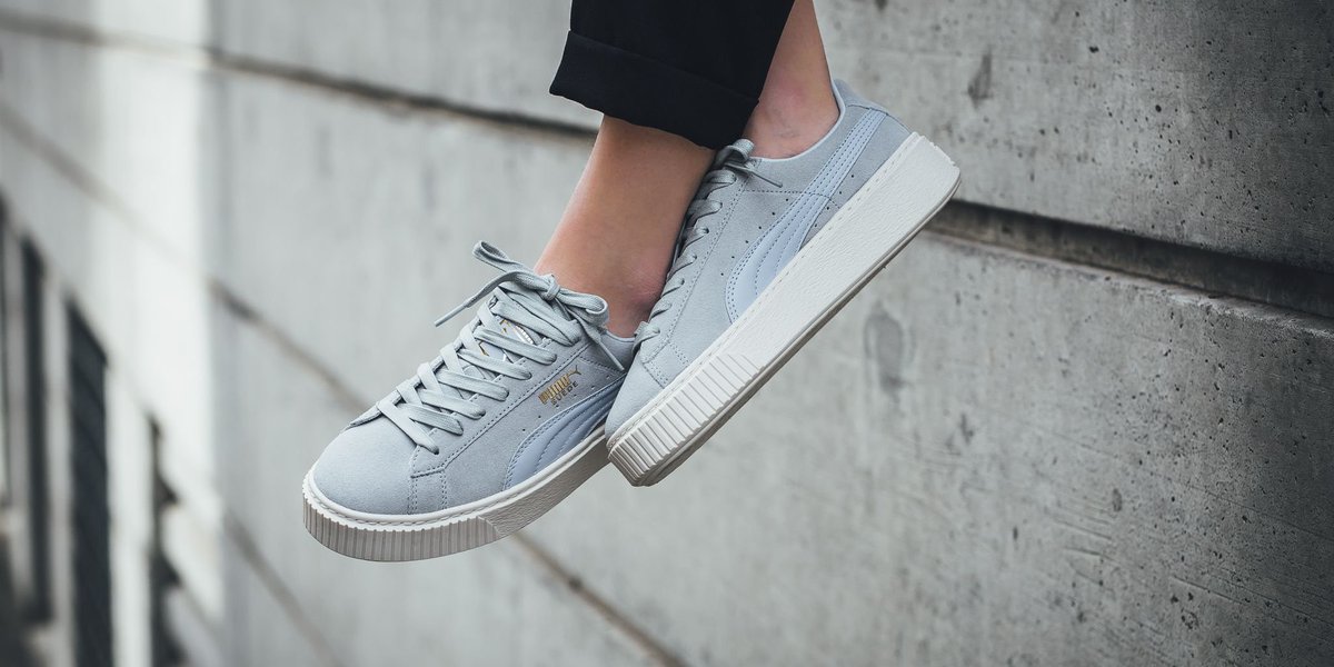 puma suede platform halogen blue puma suede platform halogen blue