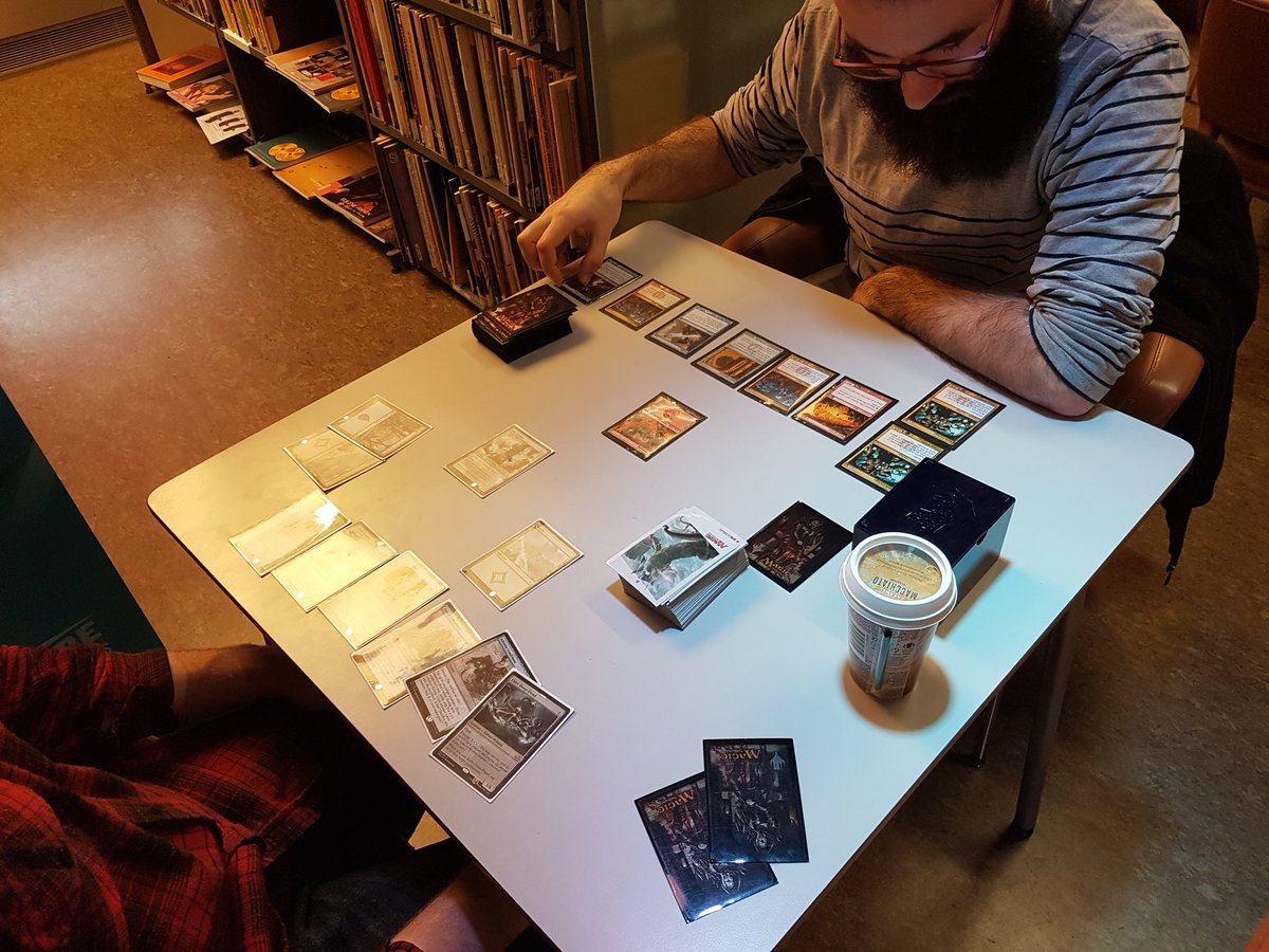 getDized's tweet image. Final round of pictures! We played Magic, Secret Hitler, Dixit and Potion Explosion #TabletopDay #getDized
