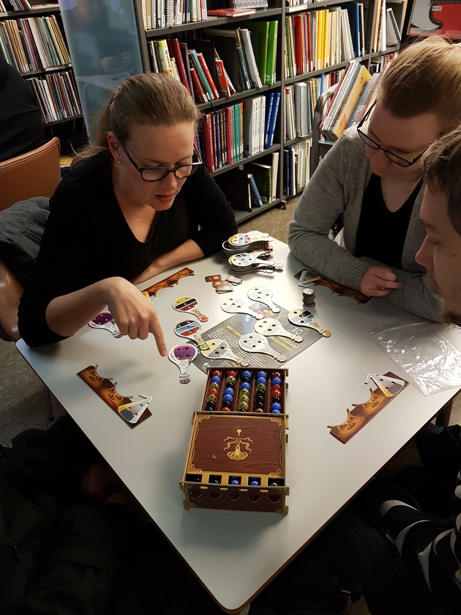 getDized's tweet image. Final round of pictures! We played Magic, Secret Hitler, Dixit and Potion Explosion #TabletopDay #getDized