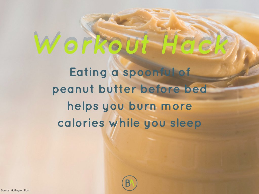BAN_supps's tweet image. Grab a spoonful of peanut butter before bed! #WorkoutHack