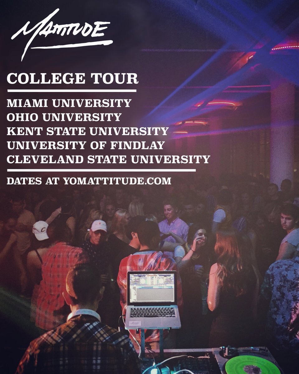 NinosFindlay's tweet photo. The final stop of the @yoMattitude College Tour is TONIGHT here at @NinosFindlay, come out and party with us! #oilernation https://t.co/gGPRd51wIg
