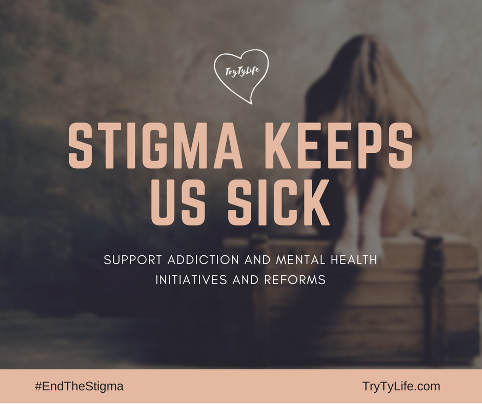 TryTyLife's tweet photo. #Stigma Keeps Us Sick - Check out my new blog post - https://t.co/y3KUpHMJfZ. #endthestigma #BellLetsTalk #sicknotweak #addiction #mhealth https://t.co/H5YTBOJnmG