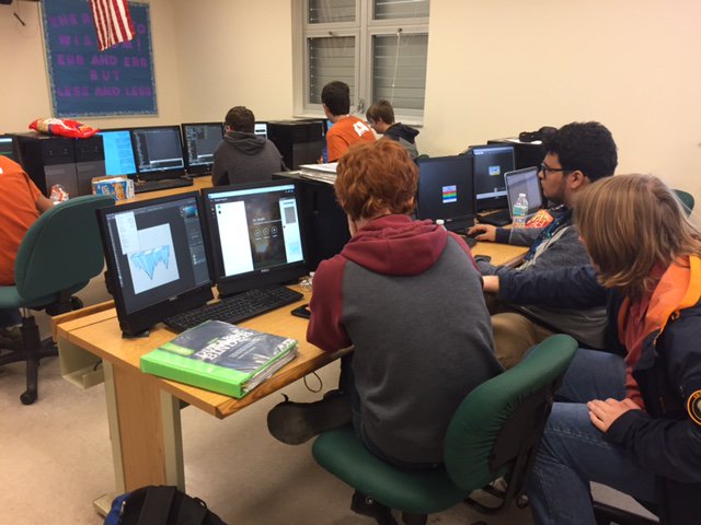 ZulamaLearn's tweet photo. Students creating innovative games about climate change at the Arctic Climate #gamejam. @NSF @PoLAR_CCEP https://t.co/o5xzEgIIfh
