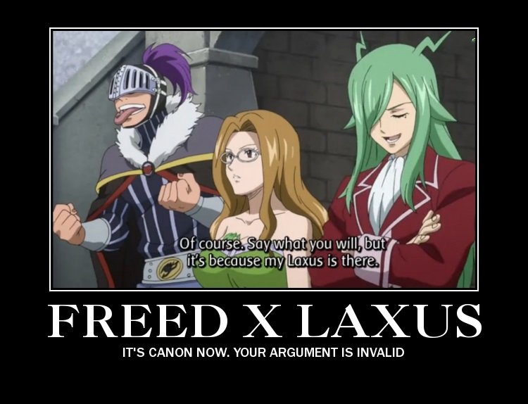 Fried x Laxus-Niquez vous j& #39;ai regardé l& #39;anime de Fairy Tail presque en entier pour eux deux (et GaLe j& #39;avoue)
