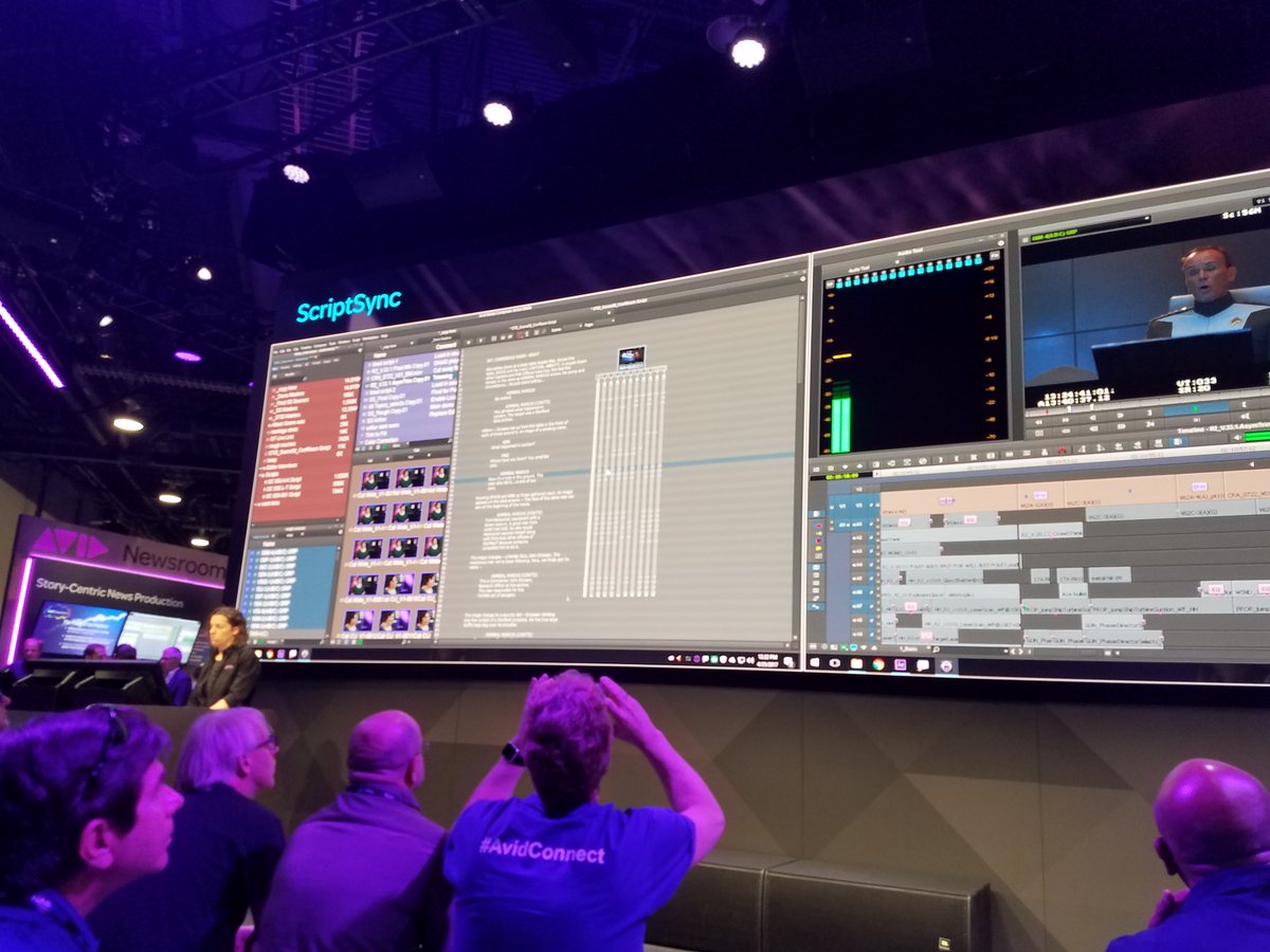 Sharpcut's tweet image. is happy to see #Scriptsync back in #avid #mediacomposer #avidmediacomposer #NABShow #avidnab #protools #avidconnect