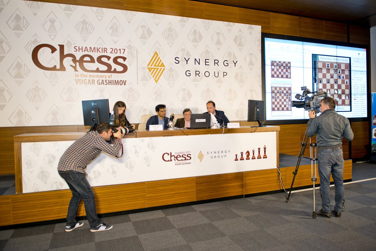 ShamkirChess_17's tweet image. Shamkir Chess 2017 - 8th Round 4th Press Conference
#ShamkirChess2017 #chess #SynergyGroup #VugarGashimov #ShamkirChess