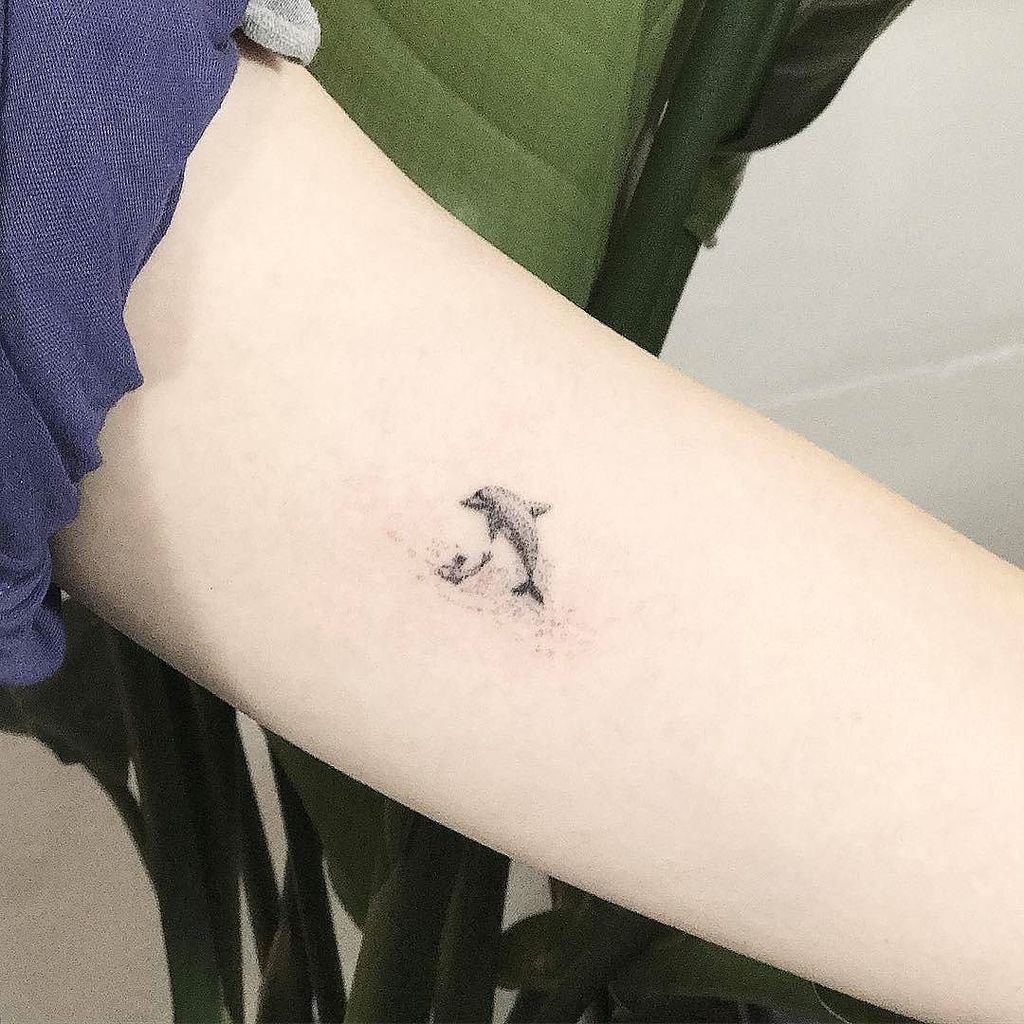 40 Cute  Lovely Dolphin Tattoos Designs Youll Fall In Love Instantly