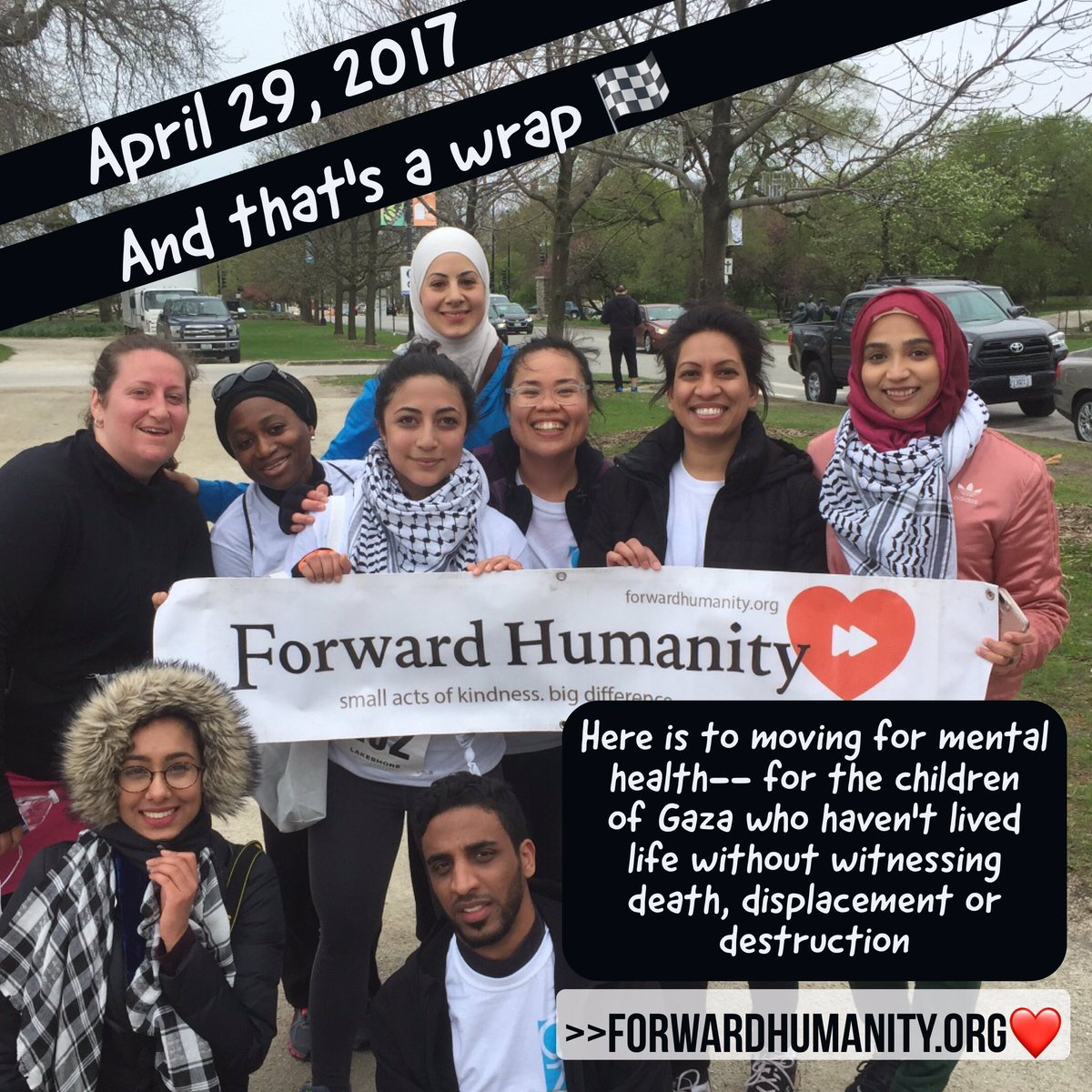 forwardhumanity's tweet image. Thank u team for showing up today. The wind chill was unbearable--but u fought through it. Thank u SO much💙
#gaza5k