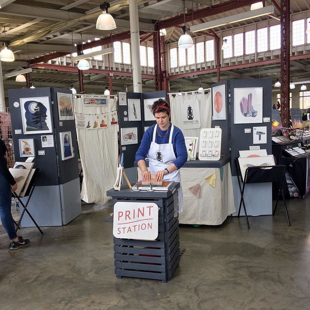 midnightoilsw's tweet image. Come on out! Beautiful day at Craftstravaganza in St Paul. Here until 5pm #craftstravaganza #craftfair #printdemo