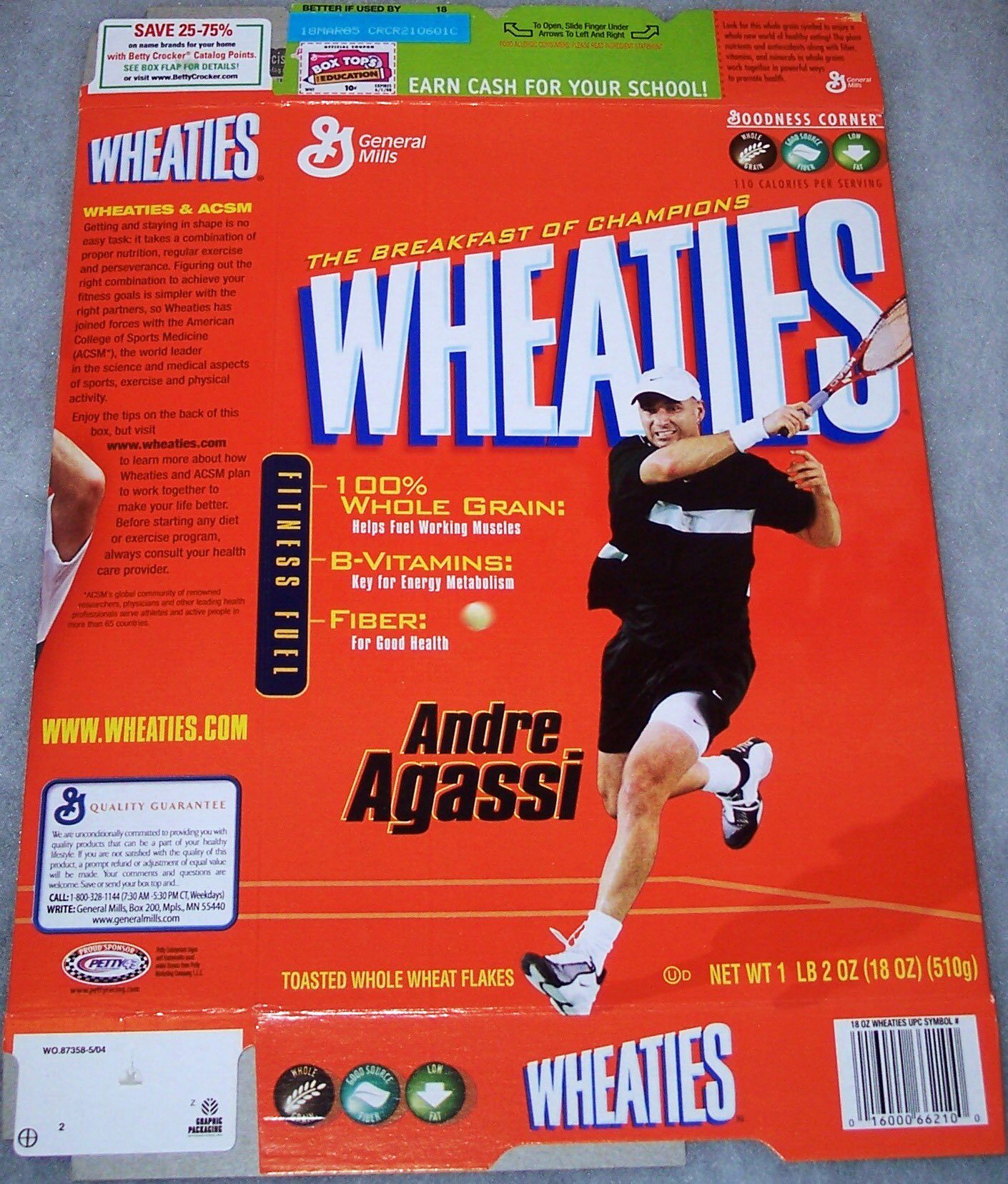 2003 Andre Agassi box. Happy Birthday wishes go out to who turns 47 years old today! 