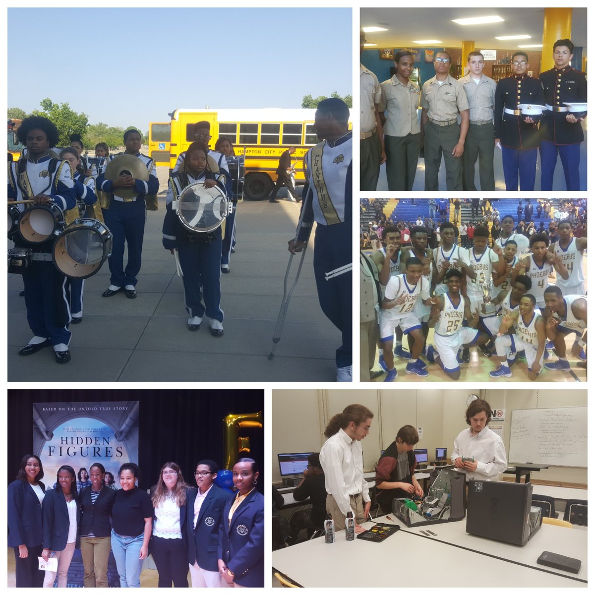 PhoebusHS1's tweet photo. What makes Phoebus High School great? OUR STUDENTS #PHSgreatness @HamptonCSchools @cityofhampton https://t.co/IeGhP08XpA