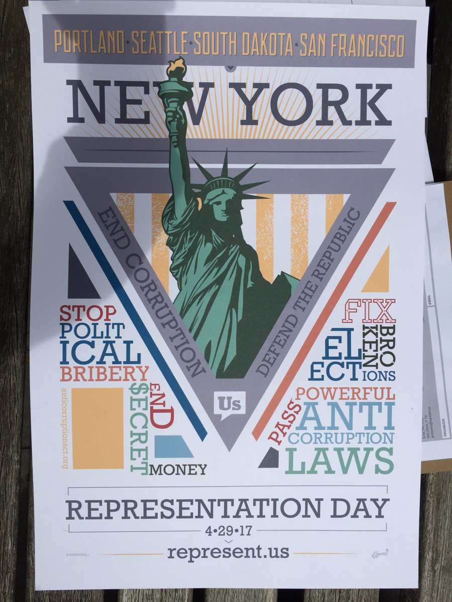representus's tweet photo. Our NYC members are gathering petition signatures to build the anti-corruption movement. It's hard work, but so important! #RepDay2017 https://t.co/jT9ReynmfB