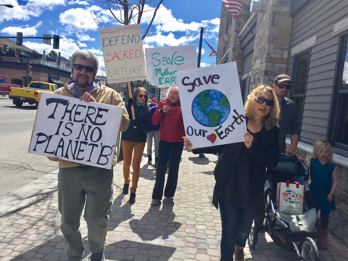 Even in Ketchum, even in #Idaho - #PeoplesMarchforClimate #ProtectOurLands #SustainabilityforProgress