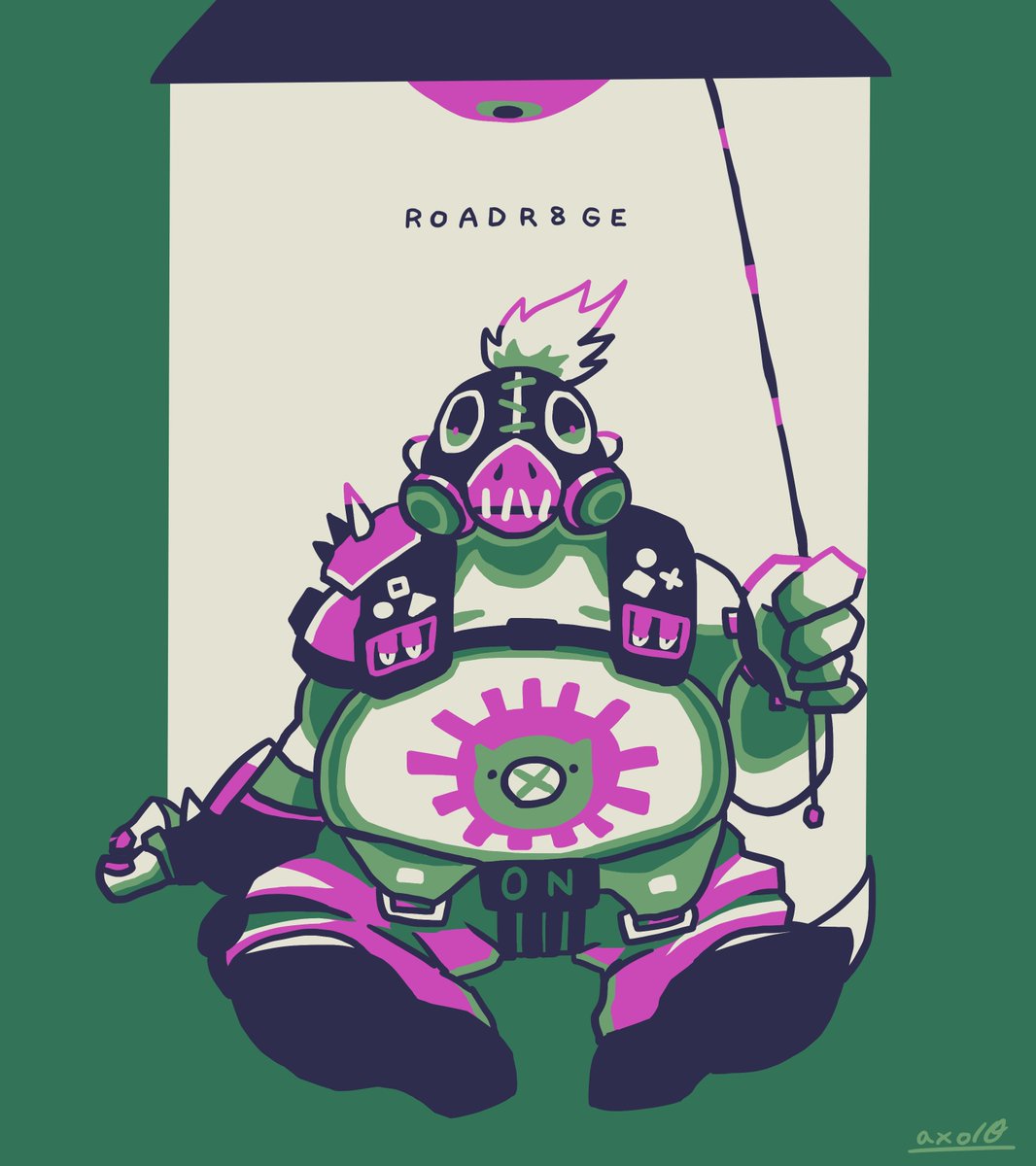 Axolo ロードホッグ Roadhog オーバーウォッチ Overwatch Owアート