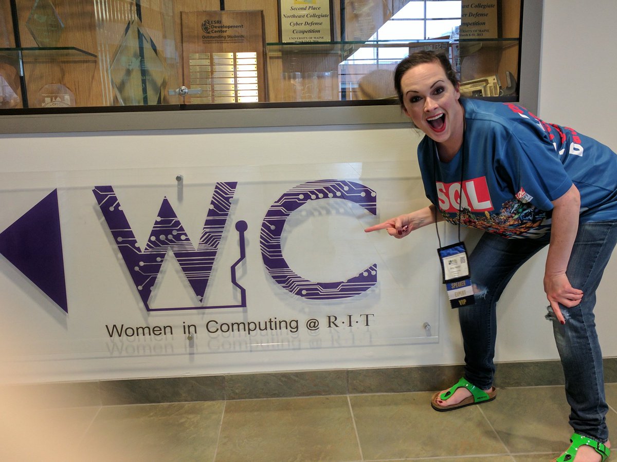 texasamy's tweet image. They have a women in computing department here! #sqlsatroc