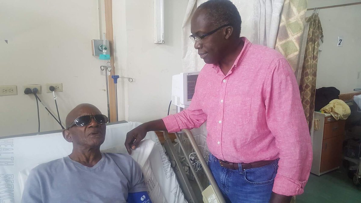 Our acclaimed novelist, Michael Anthony, collapsed while delivering a speech at a Nalis event last Thursday. He is doing quite well now.