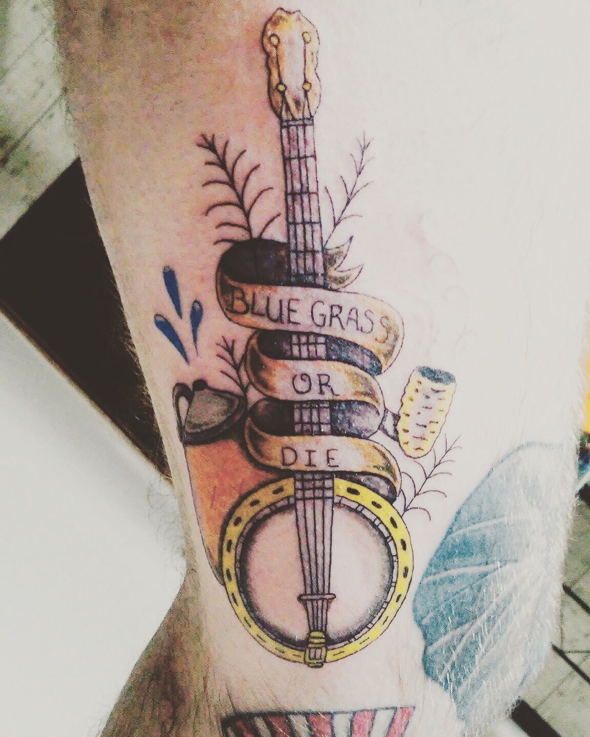 Spillen Ink Tattoo on X: "Banjo tattoo done by OD! https://t.co/eMyt9pI62v" / X
