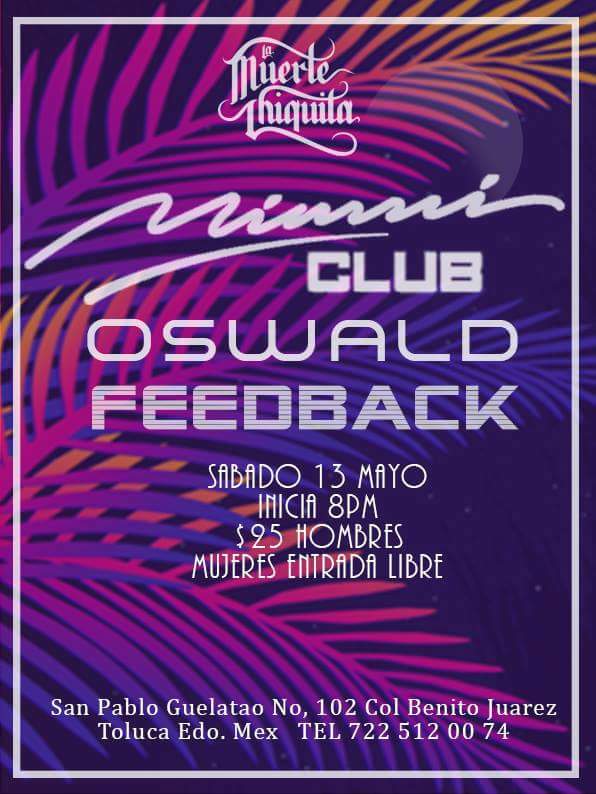 ViruzMagazine's tweet photo. hey compas!!
vallan agendando el 13 de mayo por que @MiamiClubMx, @OSWALDCHIMI  y @FeedbackB estarán tocando en @laMchiquita1!!! 🙌
🤣 https://t.co/OobMXJ8myc