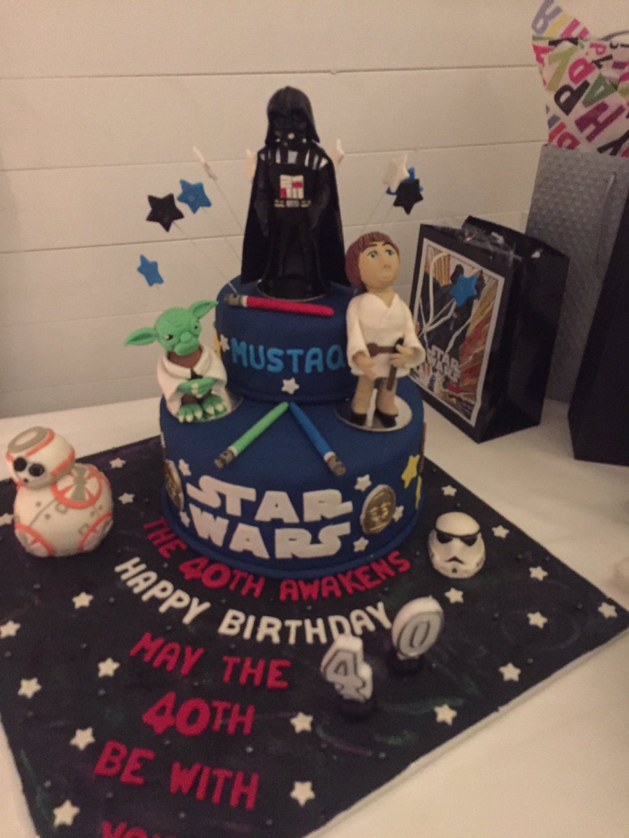 star wars 40th birthday cake