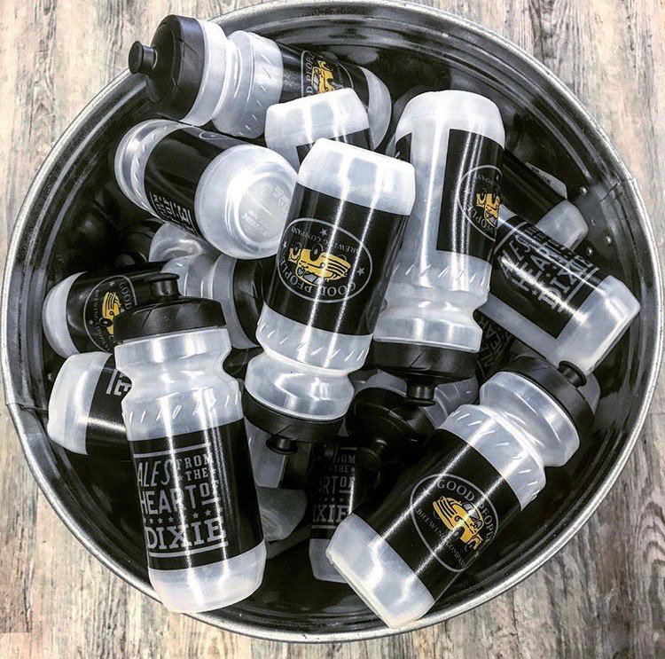 If you're heading out for a ride this weekend, head over to <a href="/cahaba_cycles/">Cahaba Cycles</a> for a new batch of #GPBCo branded water bottles!