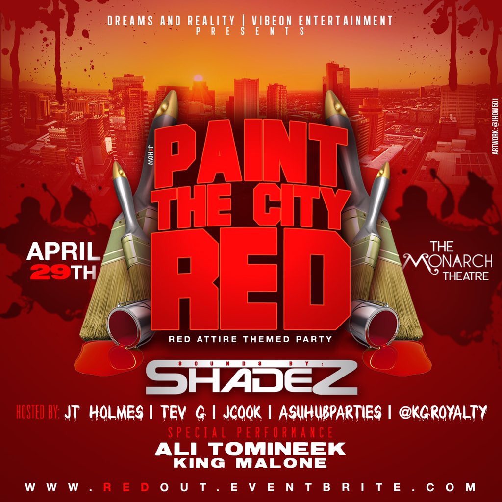 sclassparties's tweet photo. 🔺Tonight's Main Move 🔺

      🔺🎨Paint The City Red 🎨🔺

➡️➡️Follow - Favorite - Retweet ⬅️⬅️ https://t.co/uZdTWqW4aB