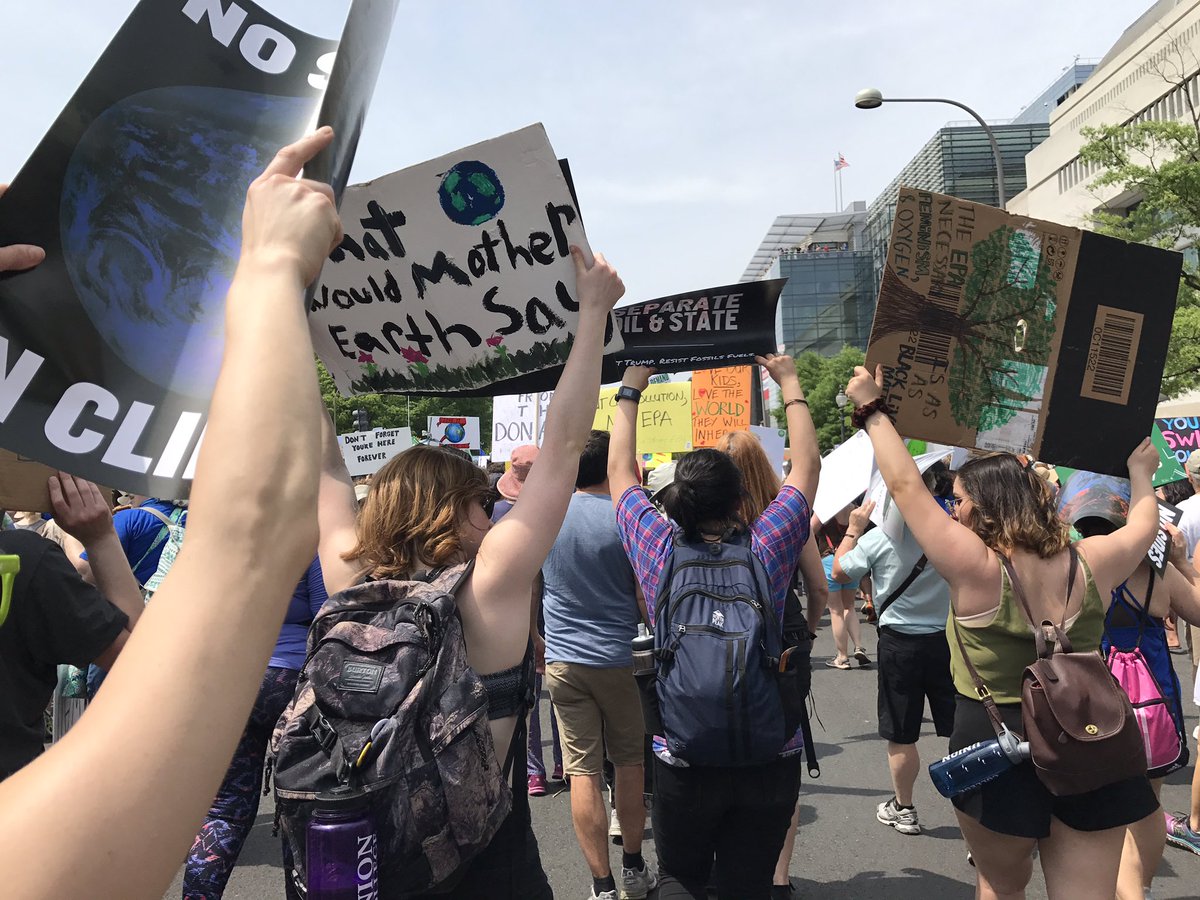 Climate March DC. Expressing the need for action on climate change