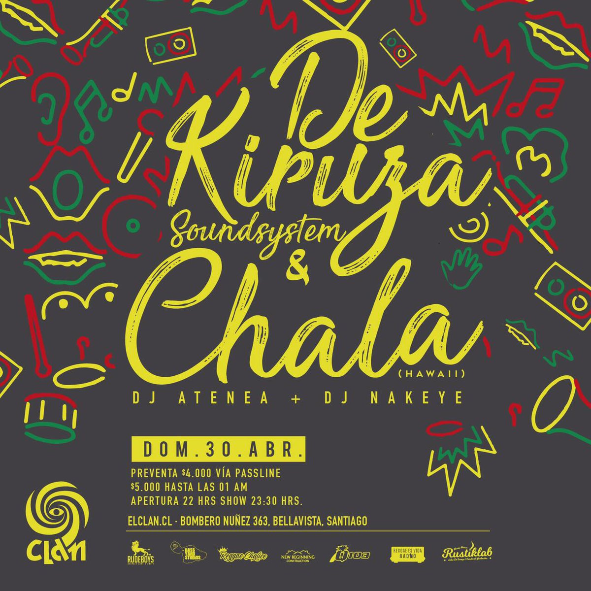 Mañana Domingo 30 de Abril estamos en formato soundsystem en <a href="/BarElClan/">Bar El Clan</a> !!!