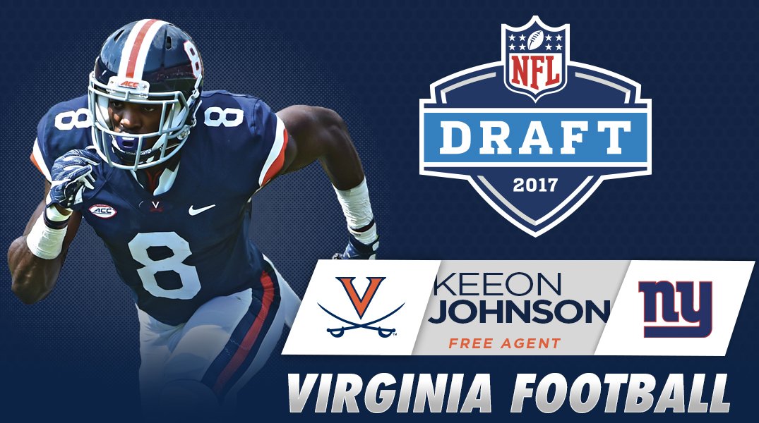 UVA's Keeon Johnson (<a href="/KJohnsonHTx3/">Keeon Johnson🖤🏁</a> ) has signed a free agent contract with the <a href="/Giants/">New York Giants</a> #HoosInTheNFL ⚔️➡️🔴🔵