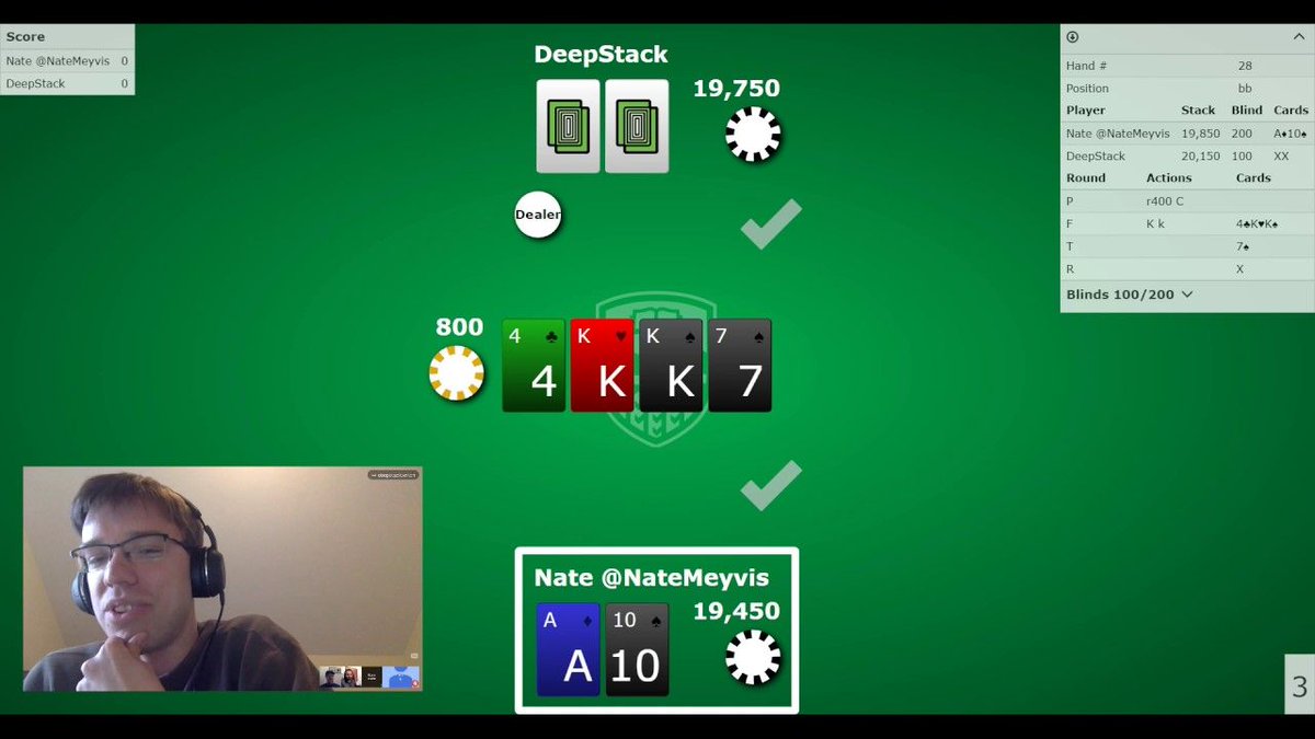 DeepStackAI's tweet image. "DeepStack is not very raise happy in these parts.” – @NateMeyvis on the #DeepStackAI #poker strategy: buff.ly/2pZ2vb4