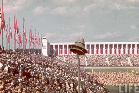 Historical question: 
Q. who has "rallies" after they're in power? 
A. Hitler
Reason? to feed the man's ego, and to distract from the issues