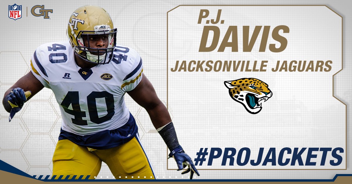 GeorgiaTechFB's tweet image. PJ Davis has signed with @Jaguars as a free agent #ProJackets