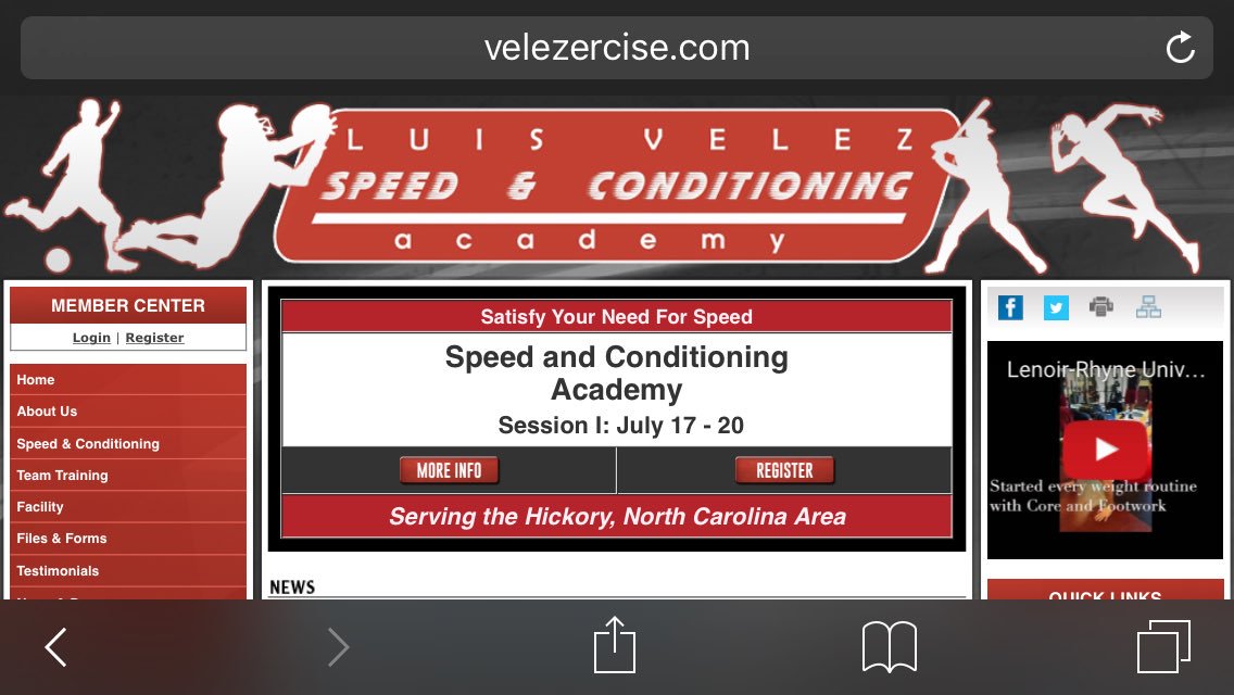 Want #SpeedWork & #Agility training in #HickoryNC??? Checkout velezercise.com #SportSpecific d#EfficientTraining #FunctionalTraining