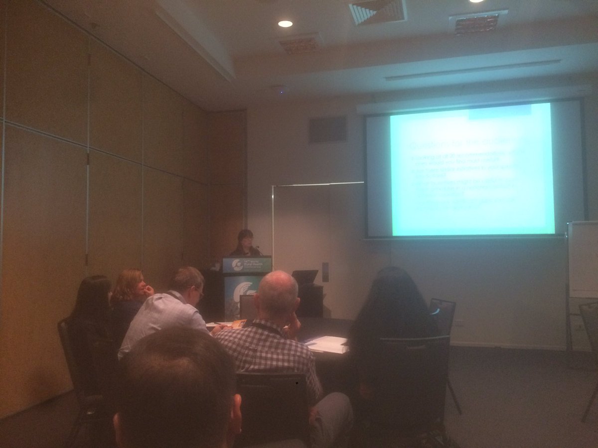 SPINRPHEX's tweet photo. Dr Tina Soles: experience in Canada mirrors Aus. Workforce programs with rural return of service obligations don't work. #ruralwonca https://t.co/qQnlrIr9Q4