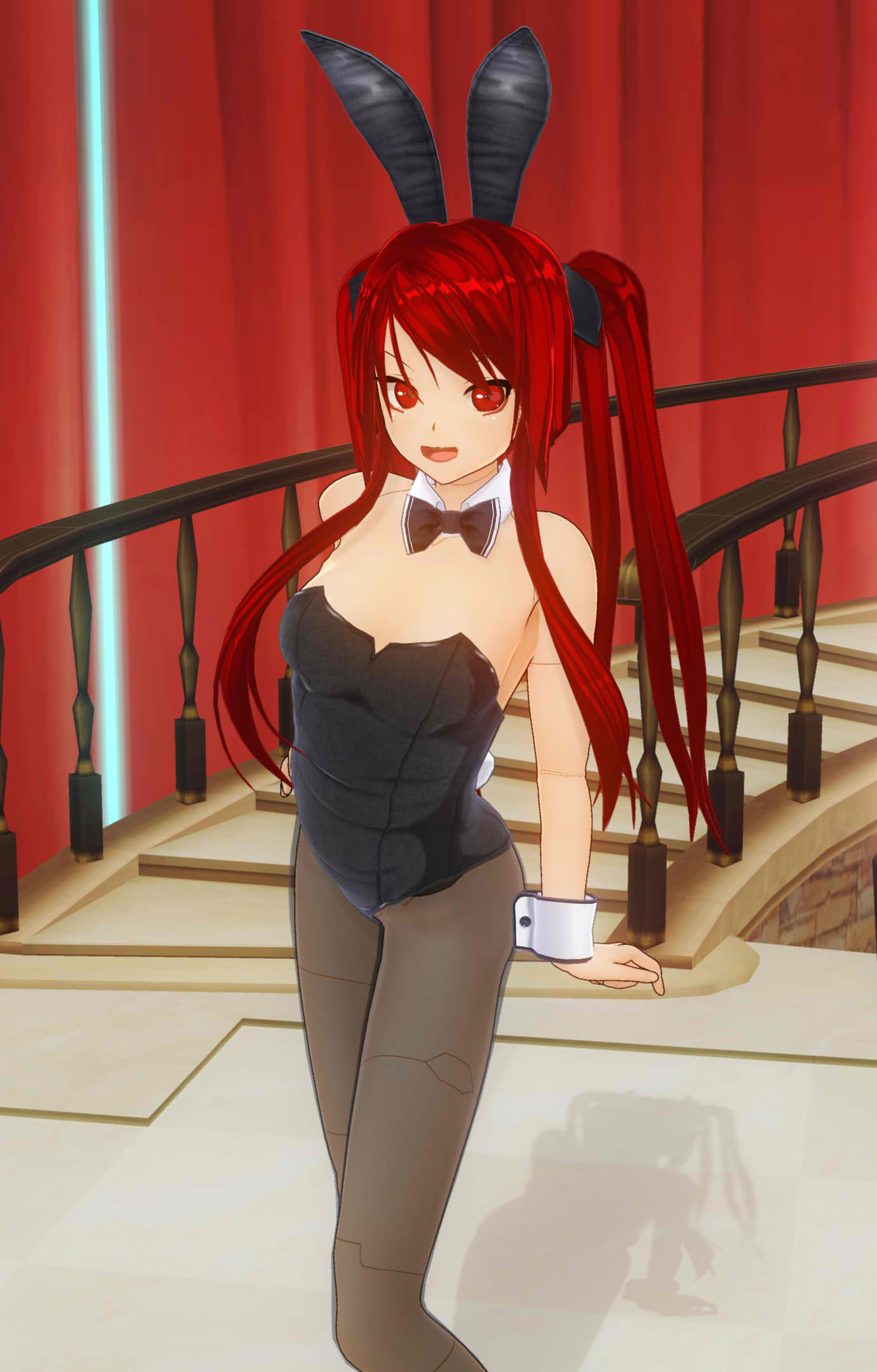 ウラリー お題頂きました アレークトー エリニュエス で バニースーツ 網タイツがなんか破綻してる しかしこの娘 ノリノリである ヒンニューはステータス らしいぜ 一番目にリプきたメイドさんに一番目にリプきた衣装でssを撮る