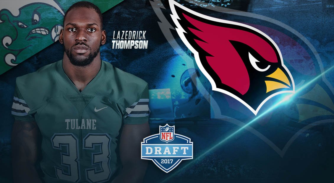 GreenWaveFB's tweet photo. Big Zed is headed to Arizona!
@AZCardinals
#RollWave https://t.co/VW4xvryrG9