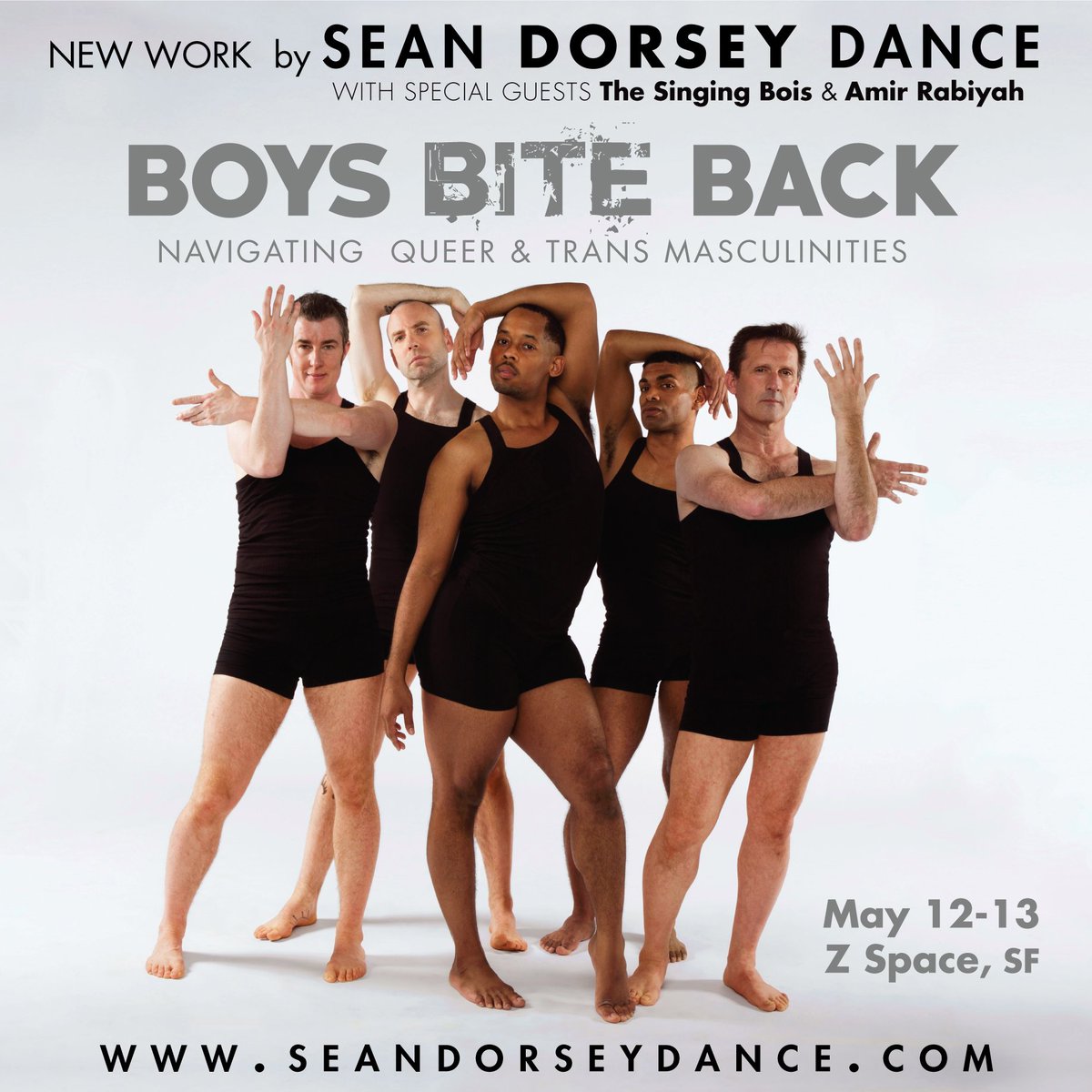 CreativeLaborSF's tweet image. NEW WORK BY SEAN DORSEY DANCE!
BOYS BITE BACK: Sean Dorsey Dance Home Season (May 12-13 | Z Space, SF) @SeanDorseyDance