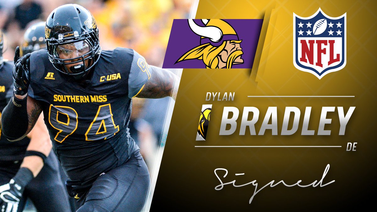Looks like Dylan Bradley will stay GOLDEN with the <a href="/Vikings/">Minnesota Vikings</a>!

#UDFA 🖊️