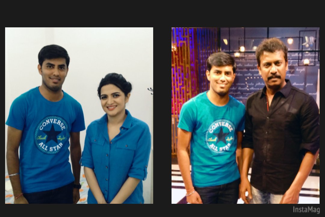 speak2bharani's tweet photo. #AnbudanDD @Samutirakani @DhivyaDharshini #AVMstudio #Sundayfuns https://t.co/krWousQWE5