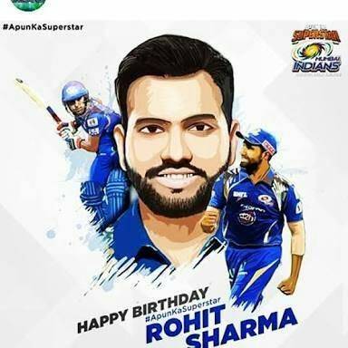 Happy birthday to you my favorite Bateman Rohit sharma garu 