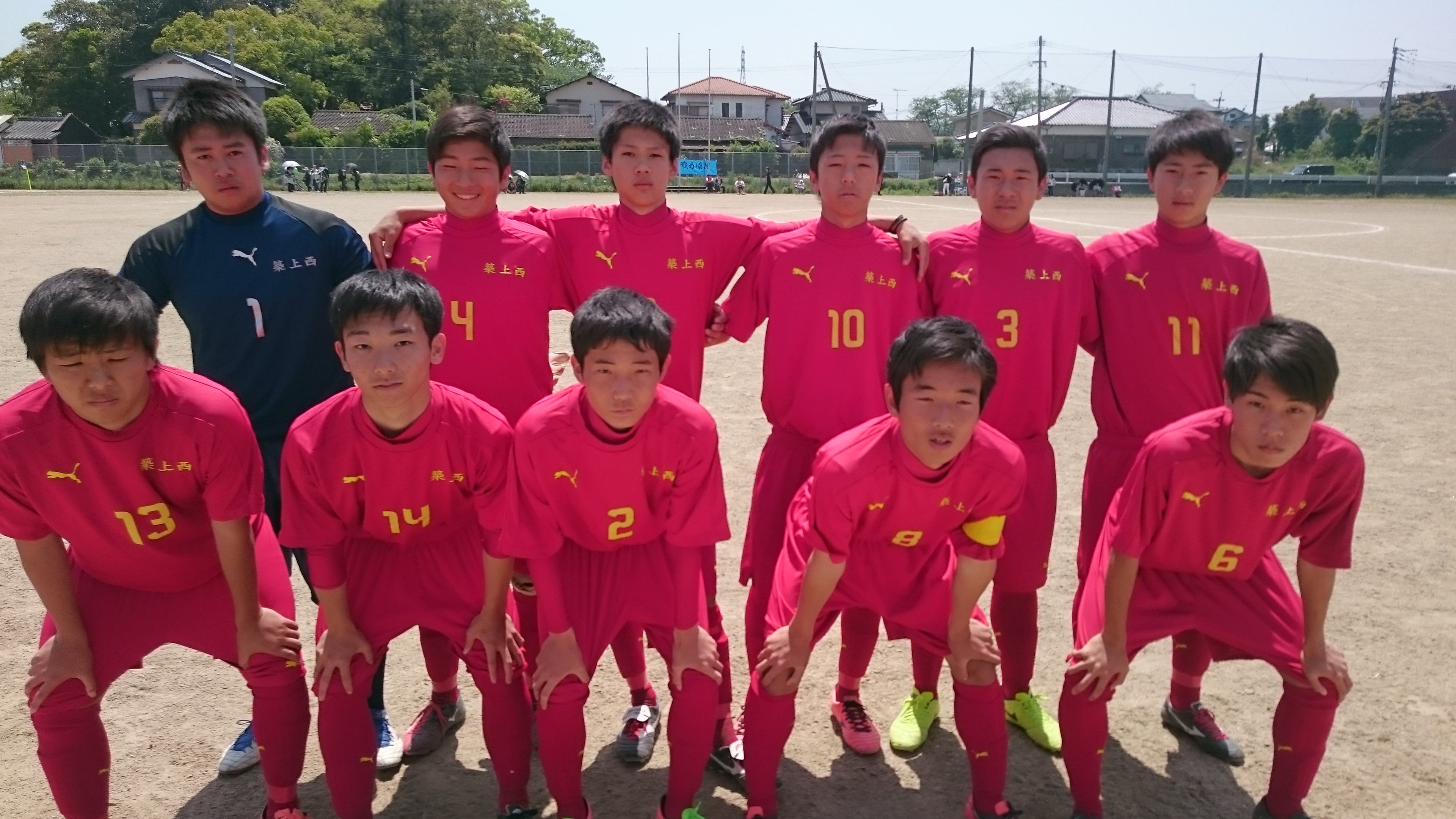 Twitter 上的 福岡県立築上西高校サッカー部保護者会 4 30 日 福岡県高校総体サッカー北部ブロック予選リーグ ３部 順位決定戦 第１戦目 築上西 ５ー０ 明治学園 得点者 中村翔大 犀川中 ３点 森隆介 ドゥマンソレイユ ２点 次は３部決勝 5 3 水祝 Vs苅田工業