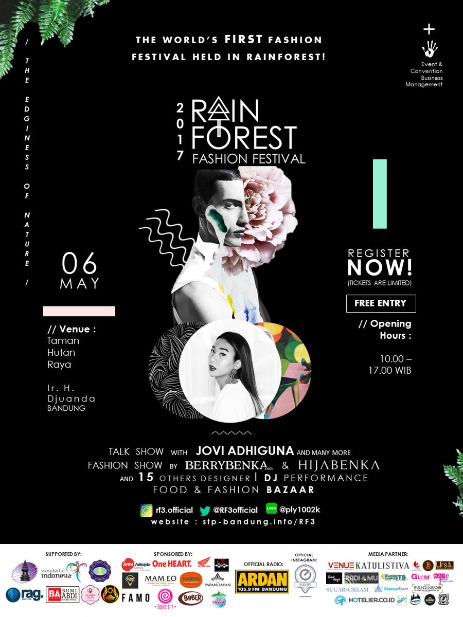 NOW! RainForest Fashion Fest: buka sampai jam 17.00 . Ayo jangan sampai ketinggalan, datang sekarang ke Tahura Dago <a href="/rf3official/">RF3 Fest 2017</a>