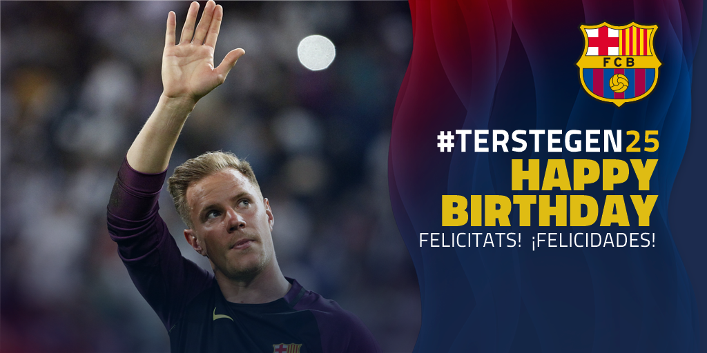 🎂 <a href="/mterstegen1/">Marc ter Stegen</a> is 25 today!!! 
🎁🎈🎉 Many happy returns 🎁🎈🎉
#TerStegen25