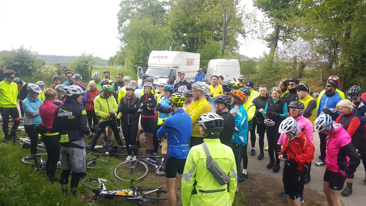 Day 3 on the @aboveandbeyond1 #bristol2paris
It's food stop time.