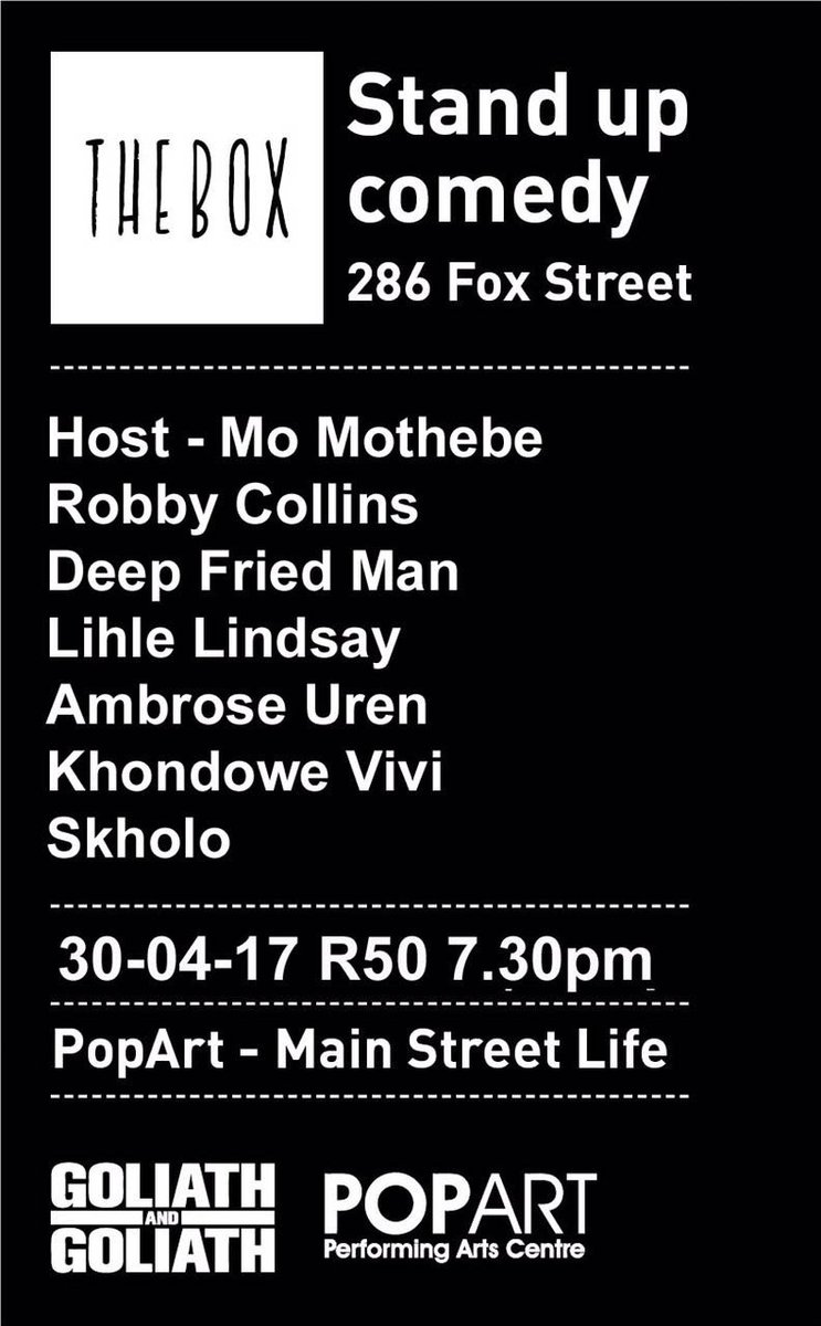 It's going down tonight at The Box in Mabonang. Come through 😁🖖🏽