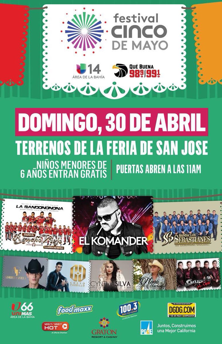 b_ranchoviejo's tweet photo. Los esperamos al rato.
1ero Los Terrenos de la Feria de San José CA
2do Weber Point Events Center de Stockton CA
#LaSopaDeTuPropioChocolate https://t.co/EA9w9fDN5v