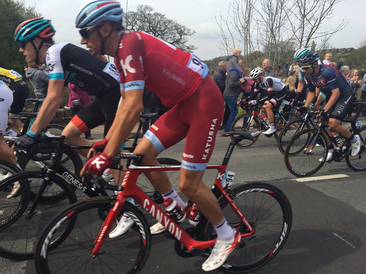 Can't complain of not being close to the action #tourdeyorkshire
